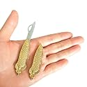 Stainless Steel Portable EDC Mini Folding Pocket Knife Small Keychain Knife Tiny Box Cutter Tools (Fish)