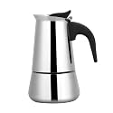 Stainless Steel Pot, Stovetop Maker 100ml 200ml 300ml 450ml, with Wide Bottom for Gas Electric Induction Cooktops Home Camping (100ml)