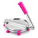 Stainless Steel Roti Press & Puri Maker 8 Inch | Heavy Duty Manual Chapati Press | Dough Press Machine for Roti, Puri, Papad, Tortilla, Khakhra & Flatbread | Kitchen Tool