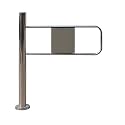 Stainless Steel Safety Gate - 90° Manual Pedestrian Access, Automatic Rebound Swing Gate, Universal Fit for Markets, Durable &amp; Easy Push (100x97 cm, Right)