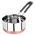 Stainless Steel Saucepan Copper Bottom Induction Compatible