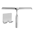 Stainless Steel Shower Scraper Shower Mirror Squeegee Antiskid Handle Corrosion Resistance for Bathroom Tool,Silver,Style A,Silver-Style B