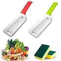 Stainless Steel Shredder Knife, 4 Pcs Stainless Steel Dual Blade Julienne Cutter, Cabbage Shredder for Slicing, Grating & Shredding - Sharp Blades, Easy to Clean & Durable (2Pcs-D)