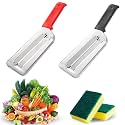 Stainless Steel Shredder Knife, 4 Pcs Stainless Steel Dual Blade Julienne Cutter, Cabbage Shredder for Slicing, Grating & Shredding - Sharp Blades, Easy to Clean & Durable (2Pcs-A)