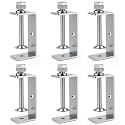 6Pcs 2 1/2" Stainless Steel Small C Clamp Set, Heavy Duty