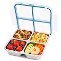 Stainless Steel Snack Container, 25oz Lunch Box, Meal Prep Box (Blue-B)