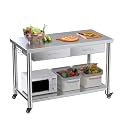 Stainless Steel Table with Drawer, 48”x24” Kitchen Prep Table