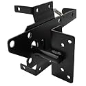 Stainless Steel Vinyl Gate Latch Black (for Vinyl, Wood, PVC etc. Fencing) Fence Gate Latch w/Mounting Hardware - CASE Qty 12