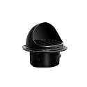 Stainless Steel Wall Vent Hood Cover - Weatherproof Exhaust Outlet for Kitchen &amp; Bathroom, Ventilation Cap(Black,15cm/5.9in)
