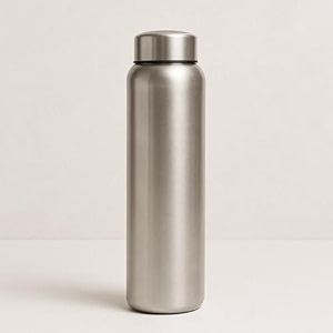stainless steel water bottle 1000 ml  leak-proof bpa-free durable amp reusable  ideal for office home gym travel  silver finish 1