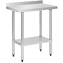 18 x 30 Inch NSF Stainless Steel Work Table with Backsplash