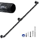 Staircase Handrails,Wall Hand Railing,Black Silver,4FT