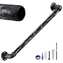 Staircase Handrails,Wall Hand Railing,Black Silver,2FT
