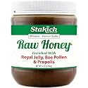 Stakich Royal Jelly Bee Pollen Propolis Honey - Raw, Unprocessed - 80 oz