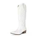 STALOV Cowboy Boots for Women Pull On