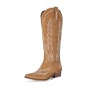 STALOV Cowboy Boots for Women Pull On