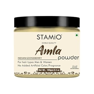 amla powder 100 gm  pure seedless indian gooseberry  sun dried phyllanthus emblica fruit  in jar 022 lb  353 oz