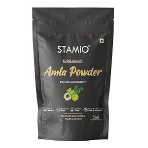 amla powder 750 gm  pure seedless indian gooseberry  sun dried phyllanthus emblica fruit  in pouch 165 lb  2646 oz