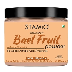 bael fruit powder 100gm  belgiri bealgiri bael phal dry wood apple aegle marmelos bilva maredu phalam  digestive health  in jar 353 oz