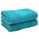 Cotton 600 GSM Hand Towels Set of 2, 40 X 60 cm for Men, Women, Home &amp; Kitchen Use, Gym, Wash Basin, Sports | Two Ply Combed, Soft, Absorbent, Quick Dry, Full Size Large | Green