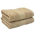 Cotton 600 GSM Hand Towels Set of 2, 40 X 60 cm for Men, Women, Home &amp; Kitchen Use, Gym, Wash Basin, Sports | Two Ply Combed, Soft, Absorbent, Quick Dry, Full Size Large | Beige