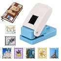 Stamp Punch,Postage Stamp Puncher, Lever Paper Punches for Crafting & Scrapbooking, Craft Cutter Hole Puncher for Scrapbooking Journaling Card Making (1X0.8inch)