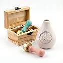 STAMTECH Custom Pottery Stamp for Clay - Personalized Logo & Letter Seal, Creative DIY Imprint Tool for Ceramics & Polymer Clay, Unique Handmade Gift for Potters