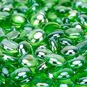 Stanbroil 10-Pound Fire Glass Beads, 1/2 inch Glass Drops, Emerald Green