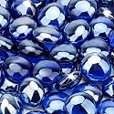 Stanbroil 10-Pound Fire Glass Beads 1/2 inch, Royal Cobalt Blue Luster