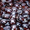 Stanbroil 10-Pound Fire Glass Beads 1/2 inch Fire Glass Drops, Amber Luster