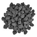 Stanbroil 10 Pounds Black Lava Rock Granules (1 1/5" - 2"), Decorative Rock