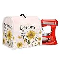 Stand Mixer Cover Mixer Cover Dust Cover with Front Pockets Sunflower Dream Kitchen Small Appliance Cover for 6-8 Quart Mixers Decor Dust Protection Food Processor Cover