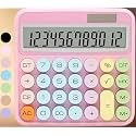 Standard Calculator 12 Digit with Large LCD Display and Big Buttons, Colourful Office Accessories for Women Desk, Cute Calculator for Office, School, Home, Business (Big)