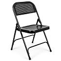 Standard Folding Metal Chair, Black