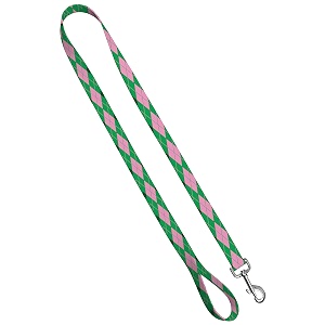 standard leash 134 x 439 argyle green amp pink