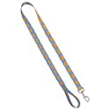 Standard Leash 1" x 4', Argyle: Blue &amp; Gold
