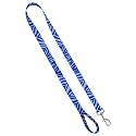 Standard Leash 1" x 6', Zebra Blue