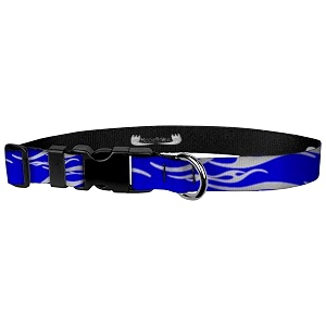 standard leash 3434 x 439 hot rod flames blue silver