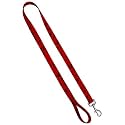 Standard Leash 3/4" x 6', Puppy Paws Black on Red