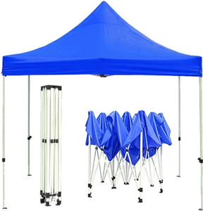 StandeePro 10X10 Feet Gazebo Canopy Tent Blue