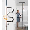 Stander Wonder Pole Plus with Rotating Double Grab Bar, Tension Mounted Security Pole for Seniors &amp; Elderly Adults, No-Drill Floor to Ceiling Transfer Pole for Home &amp; Bath Safety, Bronze