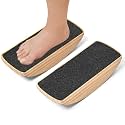 Standing Desk Anti Fatigue Mat Balance Board, Exercise Wooden Wobble Board Stability Rocker Perfect for Office, Workstation, Home, Gym, Kitchen (Split)