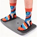 Standing Desk Balance Board - High-Rebound Comfort Core Wiggle Board for Active Standing - Lateral Tilt Exercise Board for Office Work with Washable TPE Massage Pads - 220 lbs, Gray