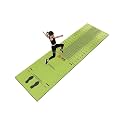 Standing Long Jump Mat Long Jump Indoor Standing Measuring Mat Non Slip Broad Measurement Pad with Storage Bag(Orange,310x90cm/122.05x35.43in)