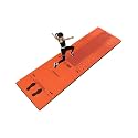 Standing Long Jump Mat Long Jump Indoor Standing Measuring Mat Non Slip Broad Measurement Pad with Storage Bag(Orange,310x90cm/122.05x35.43in)