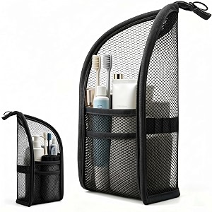 Standing Toiletry BagPortable Foldable Hanging Travel Organizer