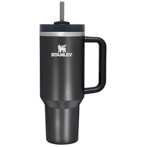 stanley adventure quencher reusable insulated stainless steel tumbler 40 oz black glow