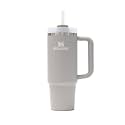 Stanley H2.0 Vacuum Quencher, 0.6 L (0.6 L), Cream, 2.0, 600 ml, Cold Insulation, Durable, Straw Water Bottle, Summer, Outdoors, Dishwasher Safe