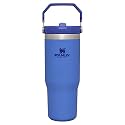 STANLEY IceFlow Stainless Steel Tumbler - Vacuum Insulated Water Bottle for Home, Office or Car Reusable Cup with Straw Leak Resistant Flip Cold for 12 Hours or Iced for 2 Days, Iris, 30OZ