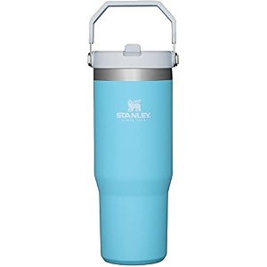 stanley iceflow stainless steel tumbler with straw - vacuum insulated water bottle for home office or car reusable cup leak resistant flip cold 12 hours iced 2 days pool